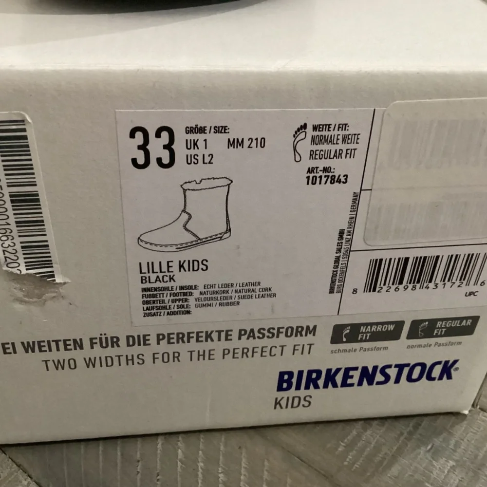 Birkenstock Kids' Lille Faux Shearling Lined Bootie (Little Kid), size 2US/33EU